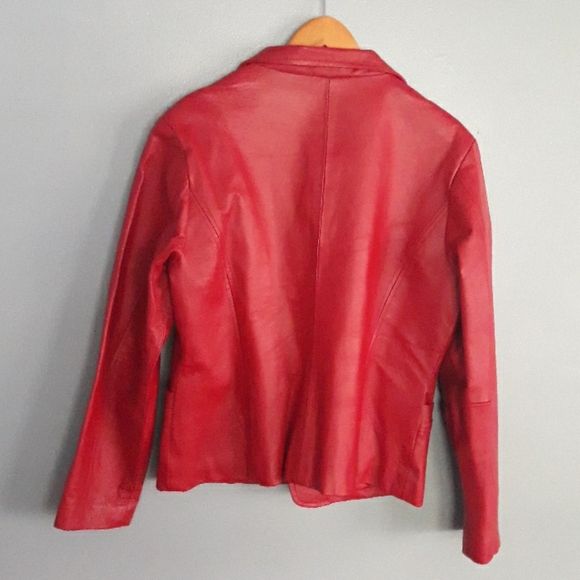 Red leather jacket - Picture 7 of 7
